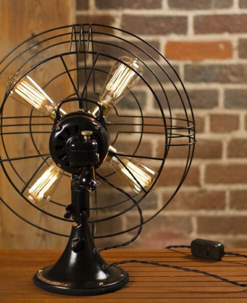 Alternative view of Fan Lamp | Large | GE Model | Brass