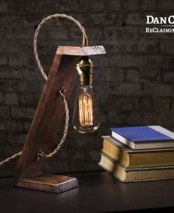 Wooden Edison Table Lamp