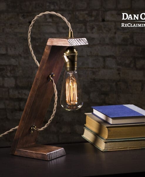 Wooden Edison Table Lamp