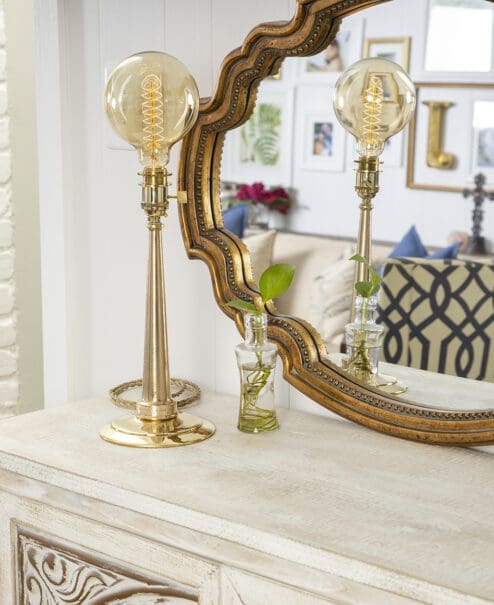 Vintage Fire Hose Lamp