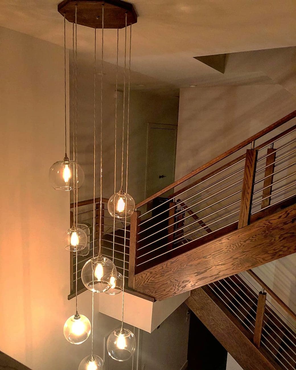 Custom Globe Chandelier