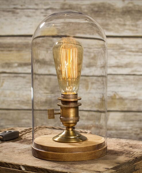 Alternative view of Edison Bell Jar Table Lamp