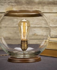 Edison Glass Globe Table Lamp