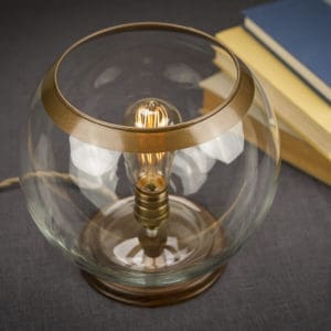 Glass Globe Table Lamp