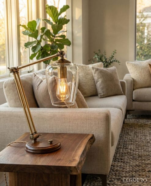 Leora Aged Brass Table Lamp