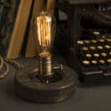 Wooden Edison Table Lamp