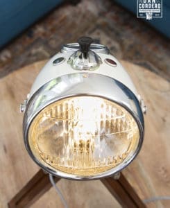 Vintage Motorcycle Headlight Desk Lamp