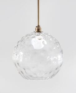 Dimple Glass Pendant Light Fixture