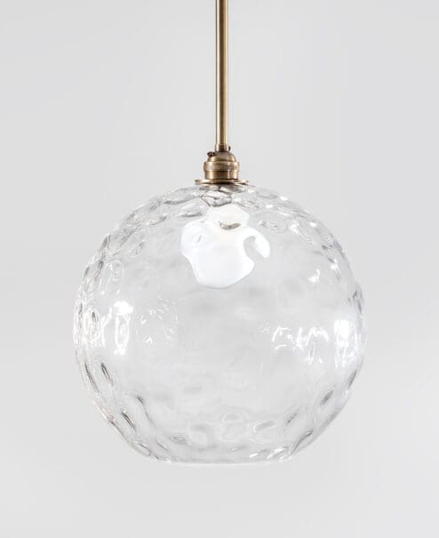 Dimple Glass Pendant Light Fixture