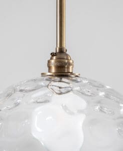 Dimple Glass Pendant Light Fixture