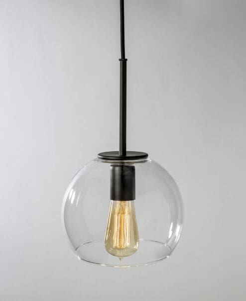 Alternative view of Lumière Globe Shade Pendant Light Fixture