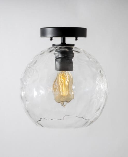 Dimple Flush Mount Light Fixture