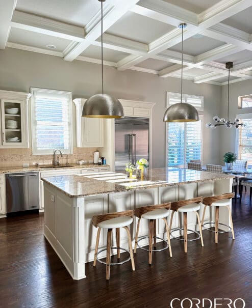 Brushed Nickel Hammered Dome Light