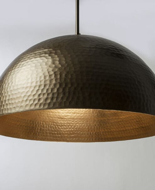 Hammered Metal Pendant Light Fixture