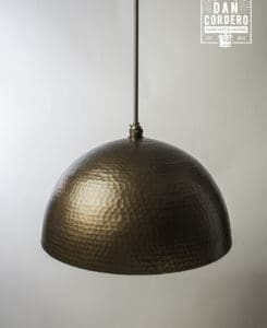 Oil Rubbed Bronze Hammered Pendant