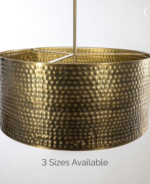 Hammered Drum Pendant Light
