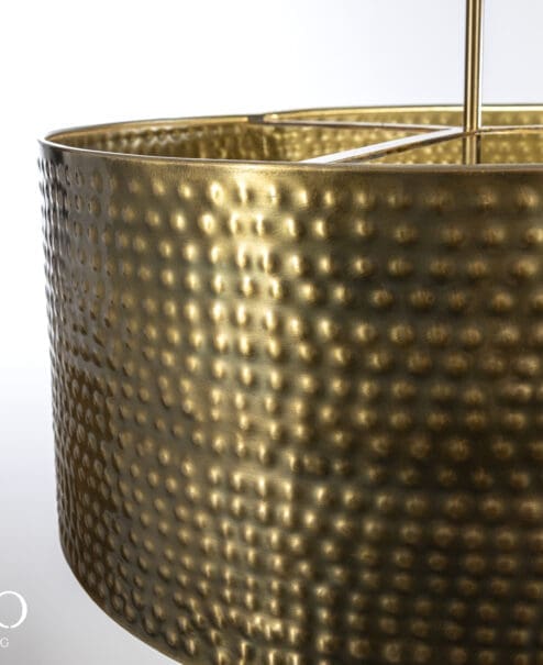 Alternative view of Douglas Hammered Drum Pendant Light Fixture