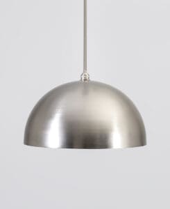 Smooth Brushed Nickel Dome Light