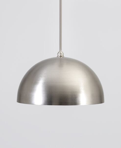 Smooth Brushed Nickel Dome Light