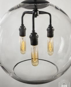 16" Glass Globe Pendant