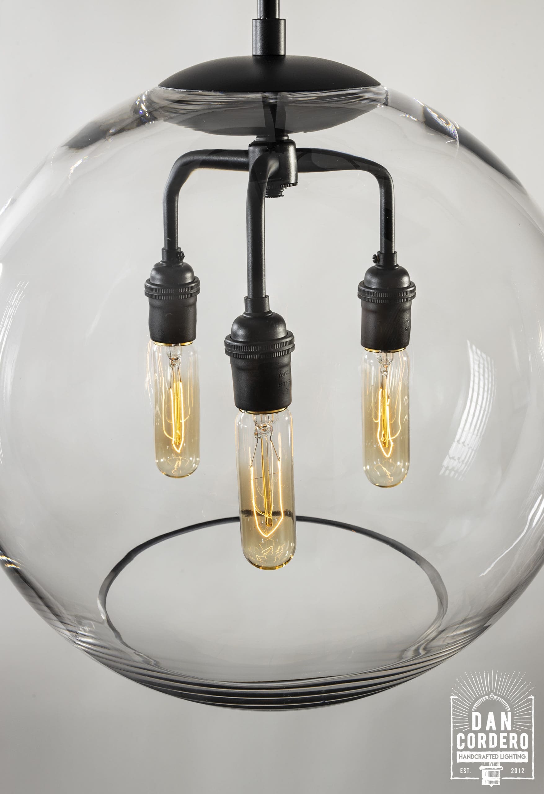 16" Glass Globe Pendant