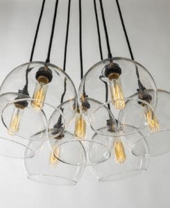 Glass Globe Light Fixture