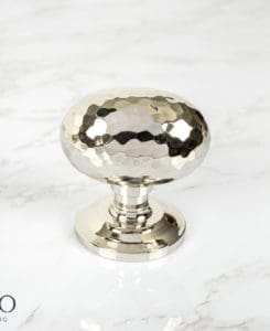Polished Nickel Hammered Door Knob
