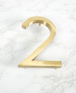 Hammered House Numbers