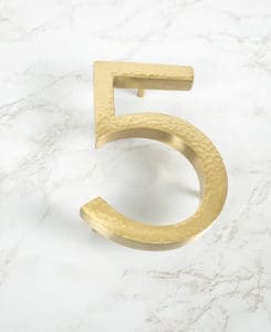 Hammered House Numbers