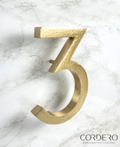 Hammered House Numbers