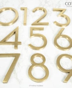 Hammered House Numbers