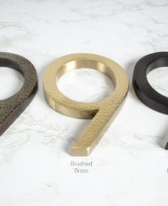 Hammered House Numbers