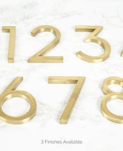 Hammered House Numbers