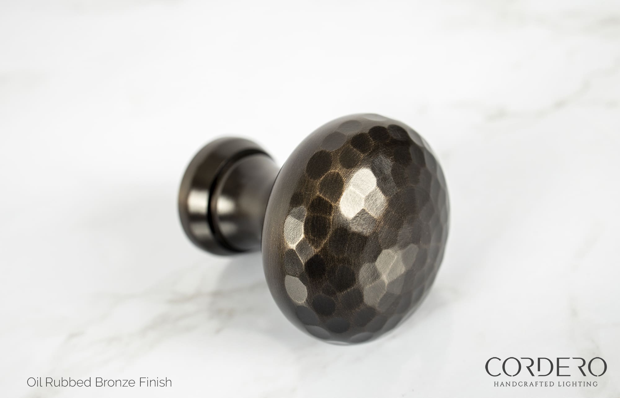 Oil Rubbed Bronze Hammered Knob