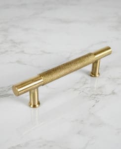 Satin Brass Knurled Pull