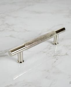 Polished Nickel Knurled Pull