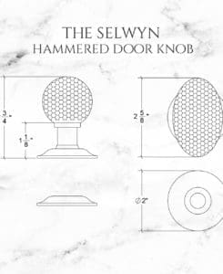 The Selwyn Hammered Door Knob