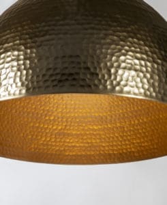 Bronze and Copper Hammered Light