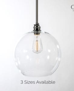 Clear Globe Pendant Light