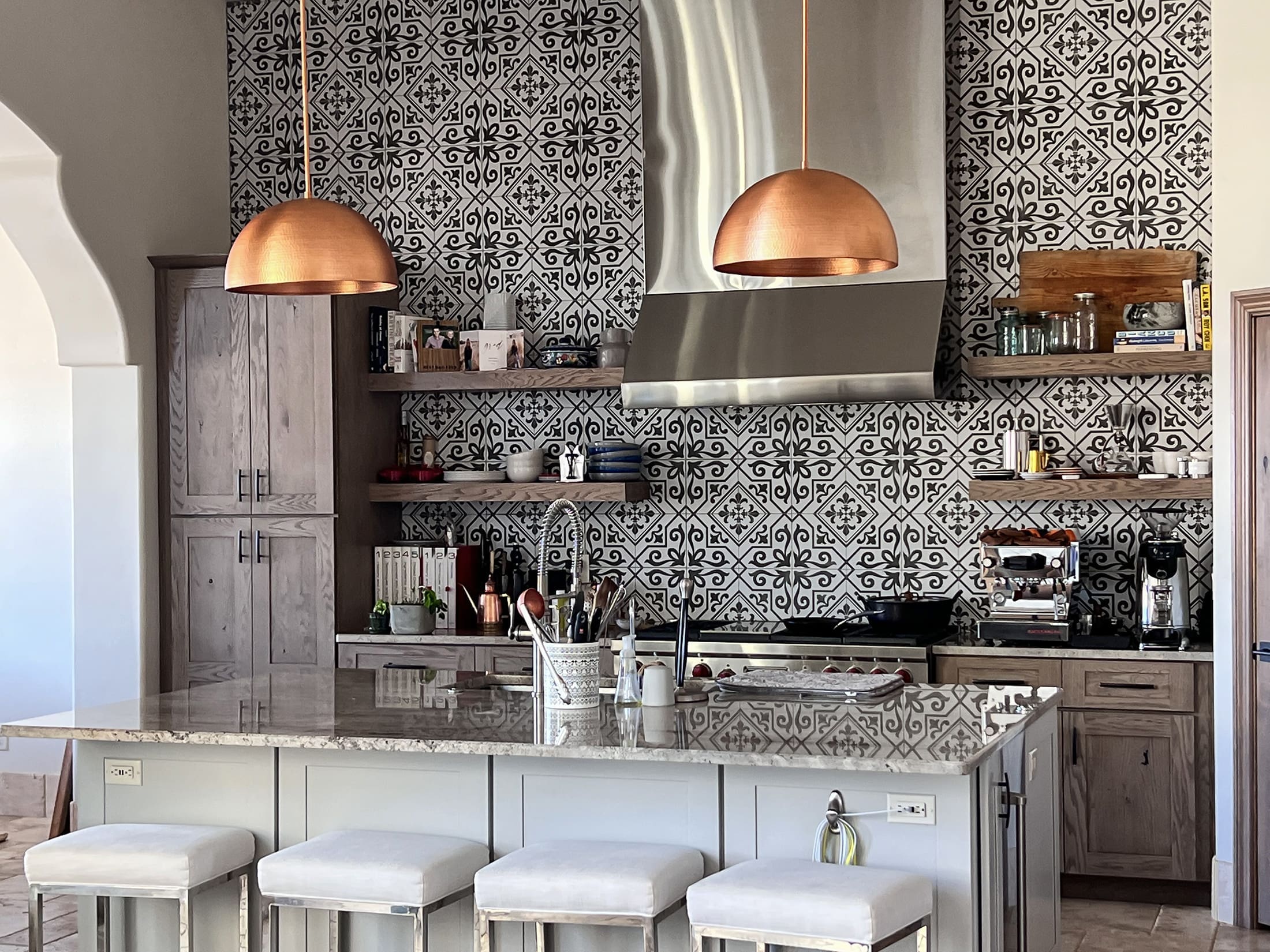 Cordero Handcrafted Lighting, Copper Hammered Dome Light