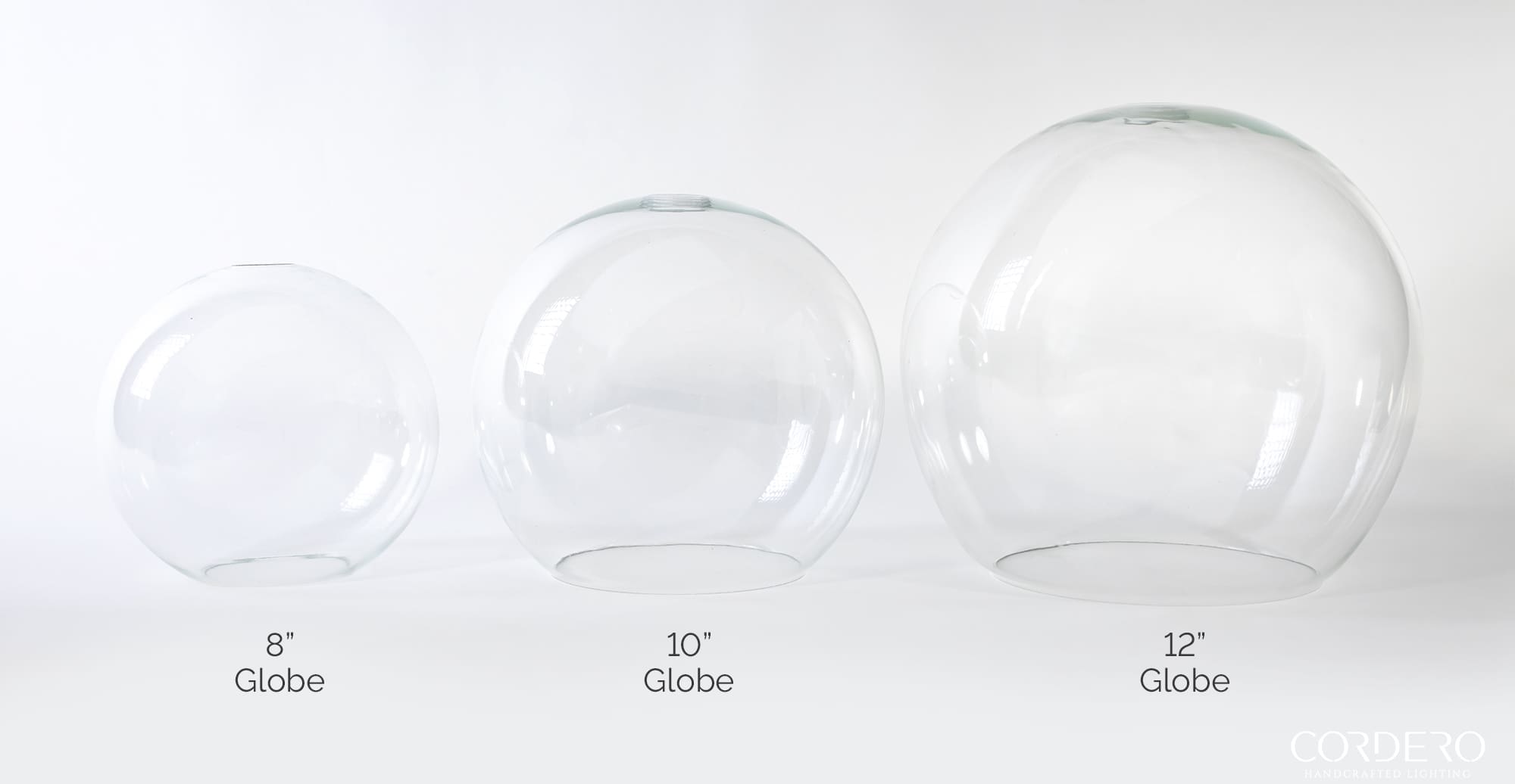 Glass Globe Sizes
