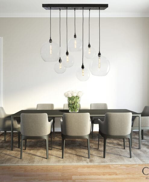 Dining room globe Chandelier