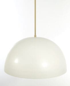 Oversized Smooth Dome Pendant Light Fixture