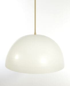 Oversized Smooth Dome Pendant Light Fixture