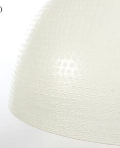 White Hammered Dome Pendant