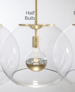 16" Brushed Brass Valentina Globe