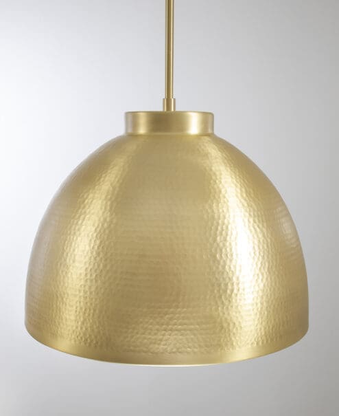 Brass Hammered Dome