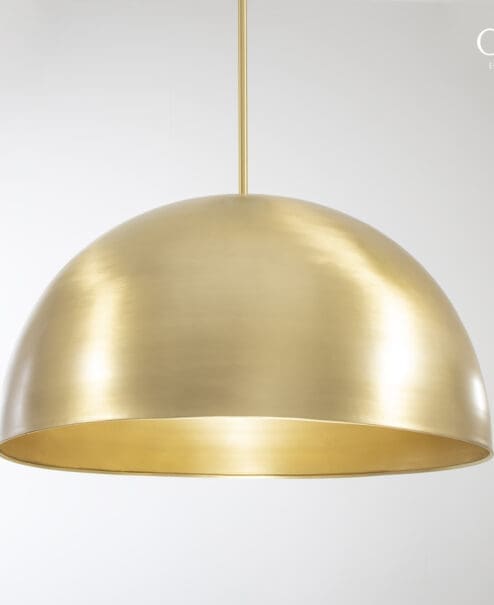 Brass Dome Pendant Light