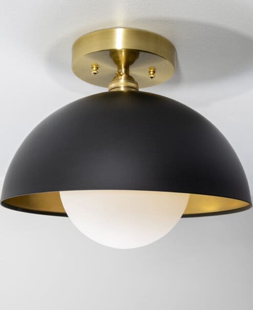 Satin Opal Flush Mount Light