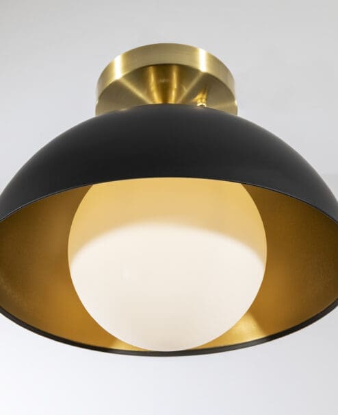 Satin Opal Flush Mount Light